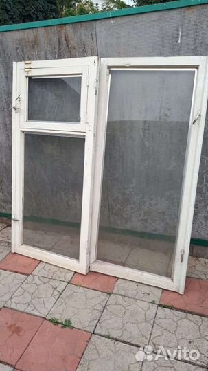 Деревянные окна со стеклопакетом бу