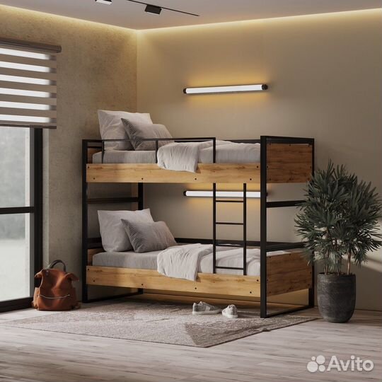Двухъярусная кровать для хостела