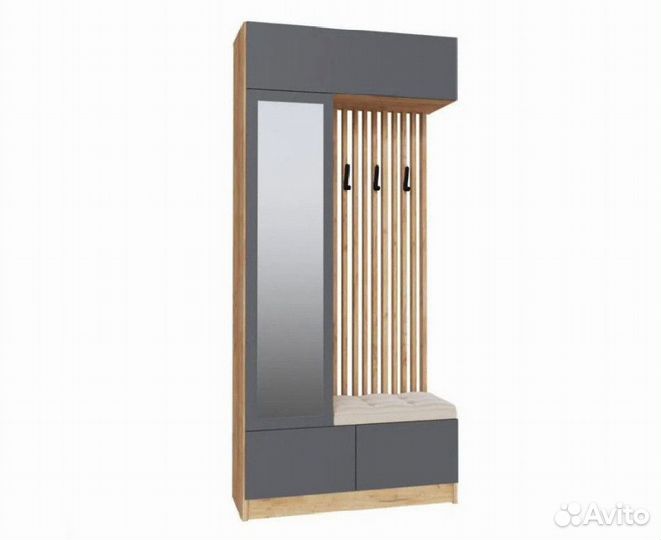 Прихожая графит 160 см в наличии