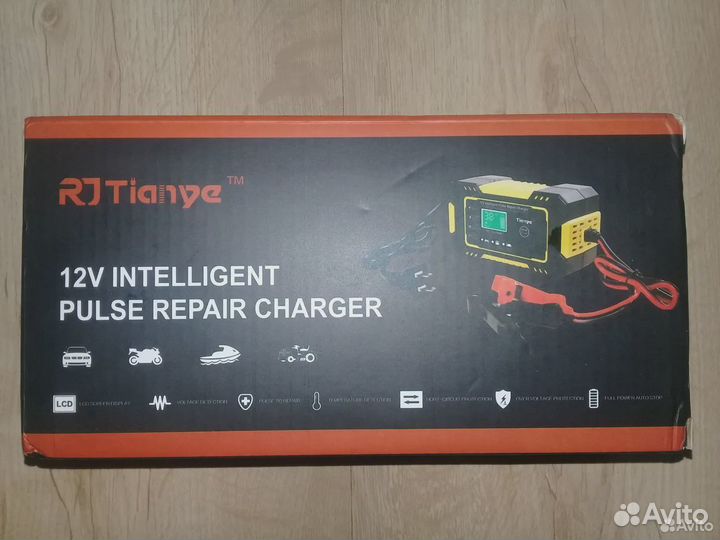 Зарядное устройство аккумулятора 12в 6а, новое