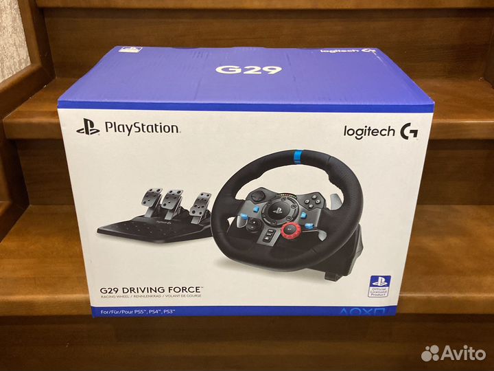 Руль logitech g29 PS3/ PS4/ PS5 + PC новый