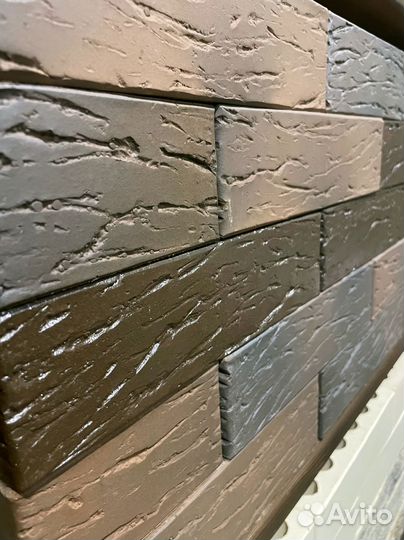 Лицевой кирпич баварская кладка рифленый Браер 1нф