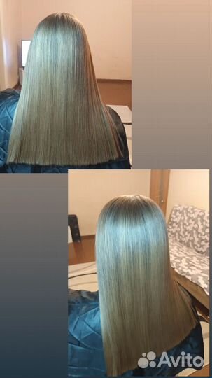 Кератиновое выпрямление волос