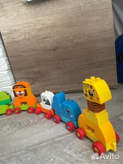 Lego duplo паровозик машинки