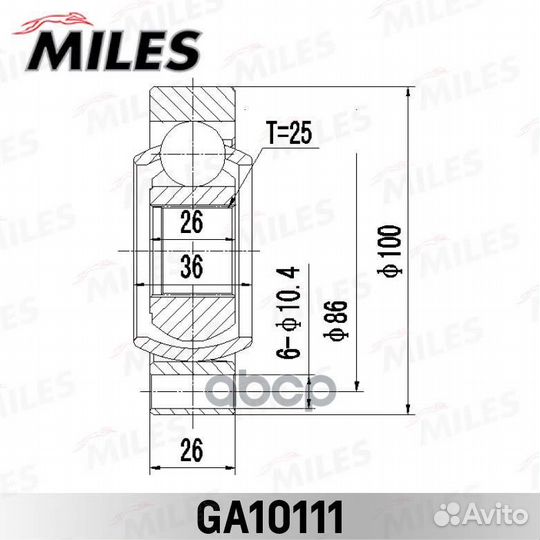 ШРУС внутренний задний mercedes benz 190 W201/E