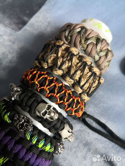 Браслеты темляки ключницы из паракорда (paracord)