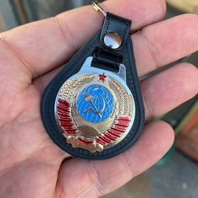 Брелок герб СССР (металл) новый