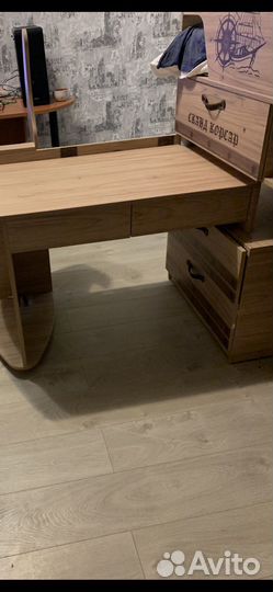 Двухъярусная кровать бу с матрасом