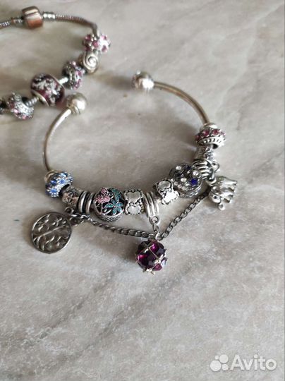 Pandora браслет с шармами