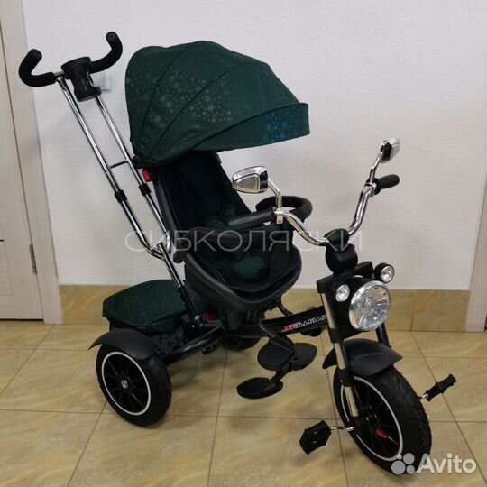 Велосипед трехколесный skillmax 5199 зелёный