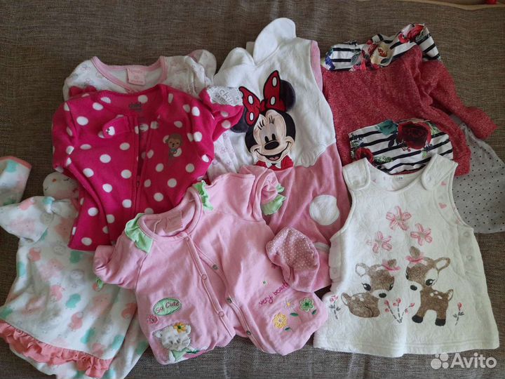 Вещи для девочки 6-9 месяцев