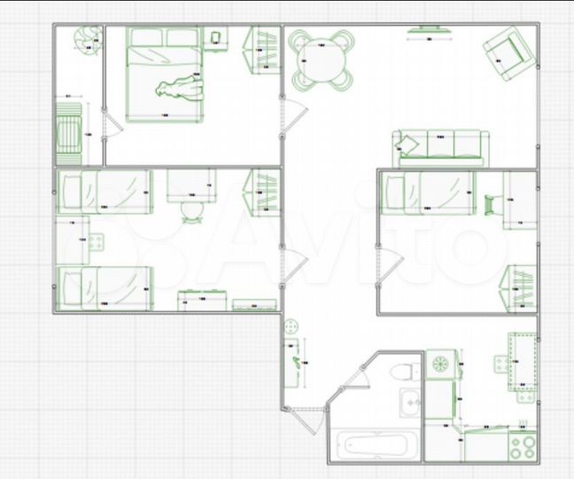 4-к. квартира, 70 м², 9/9 эт.