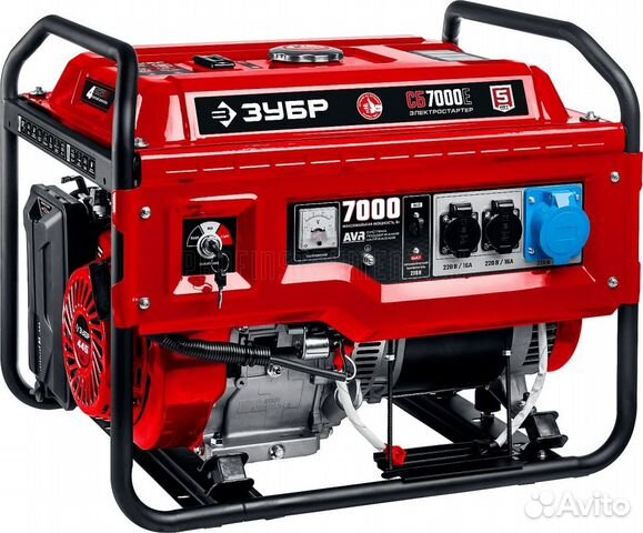 Электростанция бензиновая зубр мастер (сб-7000Е)