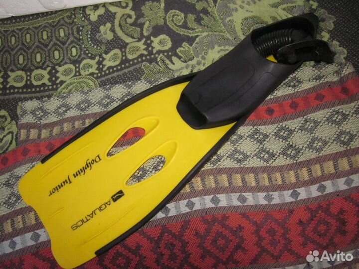 Ласта и трубка детская фирменная размер 33-35