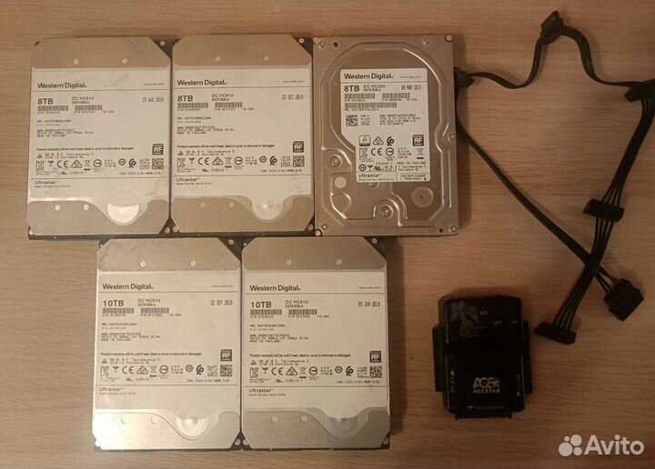 Жесткие диски WD DC, hgst. 100проц здоровья