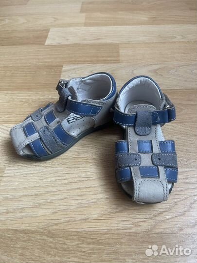 Сандалии для мальчика Зебра натур. кожа