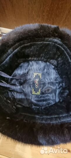 Норковая шапка мужская 60 размер