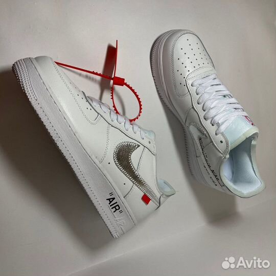 Кеды Nike Air Force Off-White LUX кожа новые