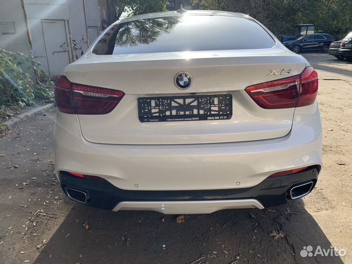 BMW X6 3.0 AT, 2017, битый, 49 000 км