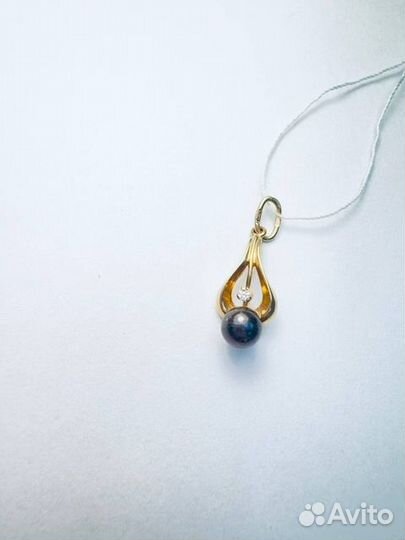 Подвеска с синтетическим камнем Золото