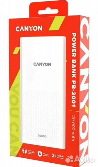 Внешний аккумулятор Power Bank 20000мAч