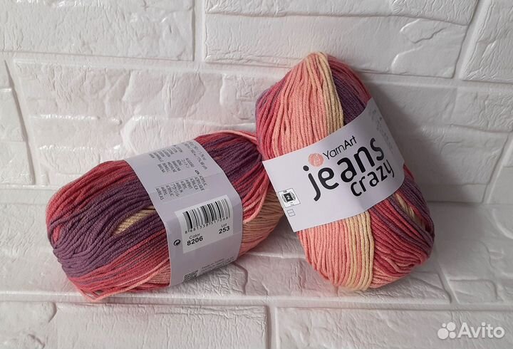 Демисезонная пряжа YarnArt Jeans Crazy