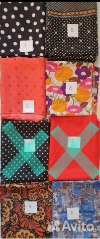 Ткани (крепдешин, нейлон, шёлк), СССР