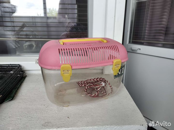 Клетка для грызунов бу +переноска торг