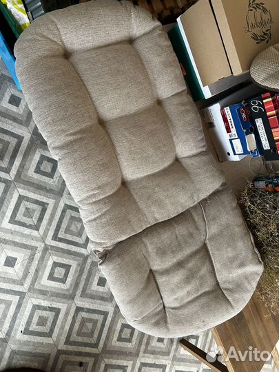 Кресло качалка из ротанга бу