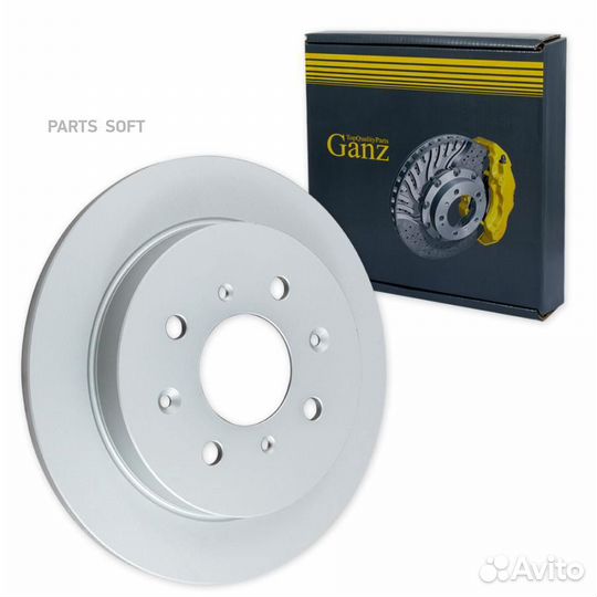 Ganz GIJ06196 Диск тормозной задний с покрытием
