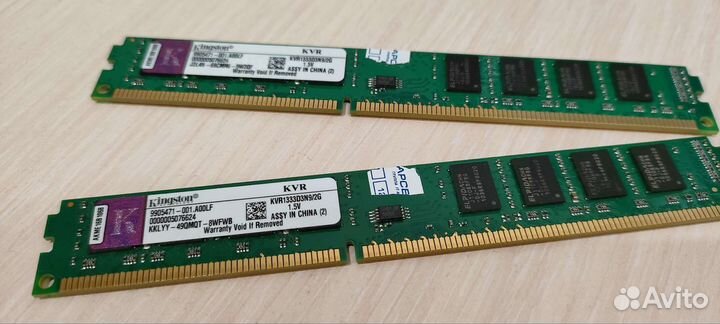 Оперативная память ddr3 2gb x 2