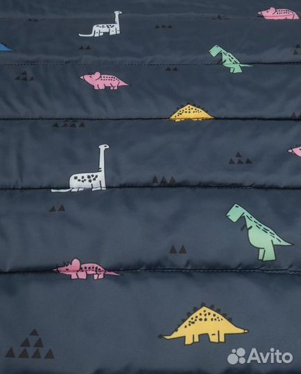 Ткань стежка на стнтепоне динозавры