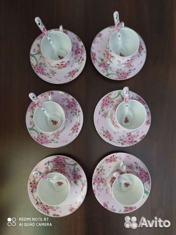 Кофейный набор, костяной фарфор