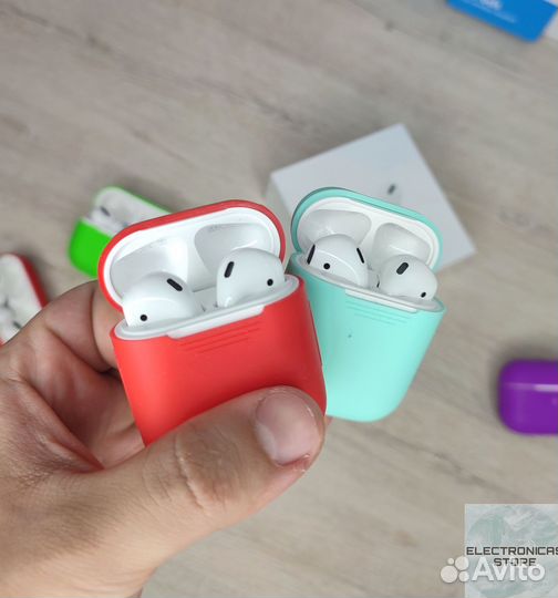 Наушники Apple Airpods 2 Premium v.10 Опт Роз