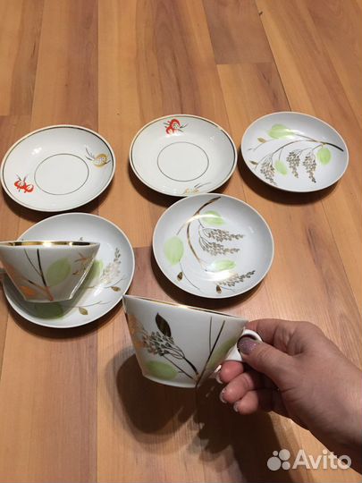 Чайная пара СССР Дулево фарфор