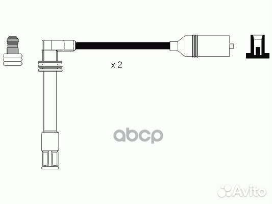 Комплект проводов зажигания 2348 / RC-AD1102, A