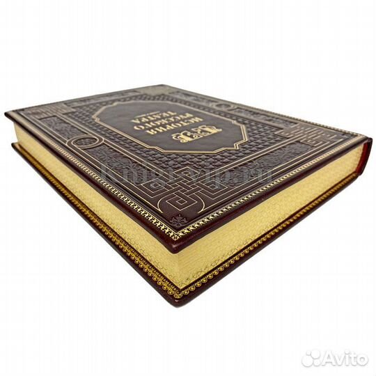 История русского театра. Подарочная книга в коже