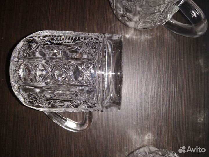 Хрустальные кружки, стопки. Цена за весь набор