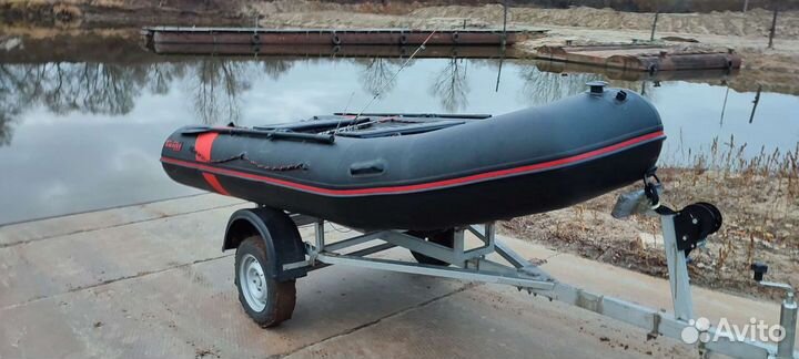 Надувная лодка пвх, мотор, прицеп