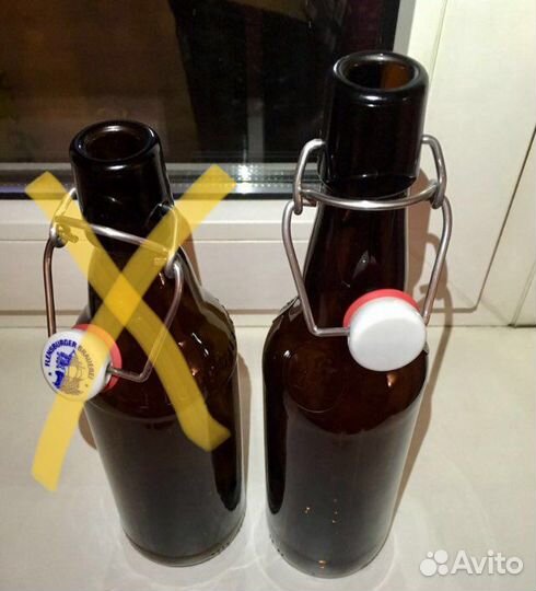 Бутылка с бугельной керамической пробкой