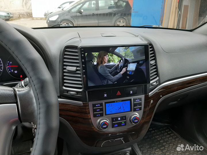 Android магнитола для Hyundai Santa Fe, есть Teyes