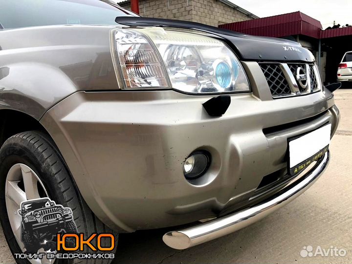 Защита переднего бампера Nissan X-trail