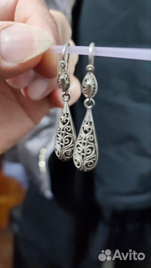 Серебряные серьги
