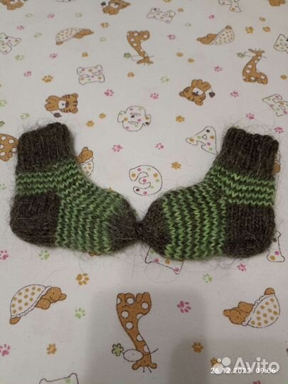 Шерстяные носки для новорождённого