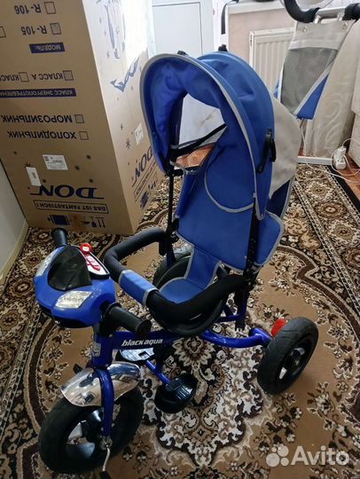 Трехколесный велосипед коляска
