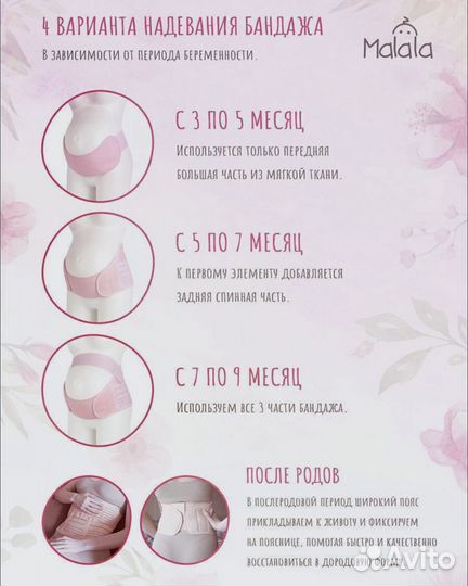 Бандаж для беременных 4 в 1