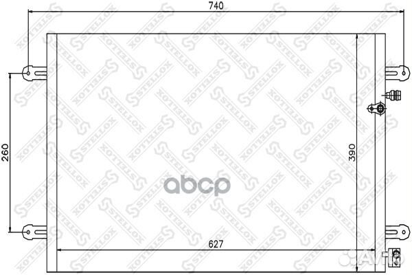10-45219-SX радиатор кондиционера Audi A6 2.0