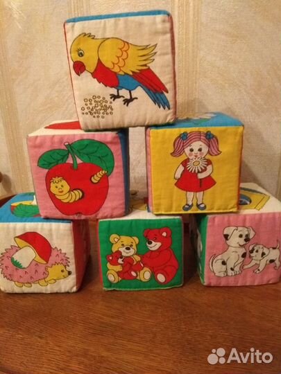 Кубики мягкие Мякиши 6 штук