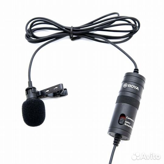 Микрофон петличный для видеоблогов новый