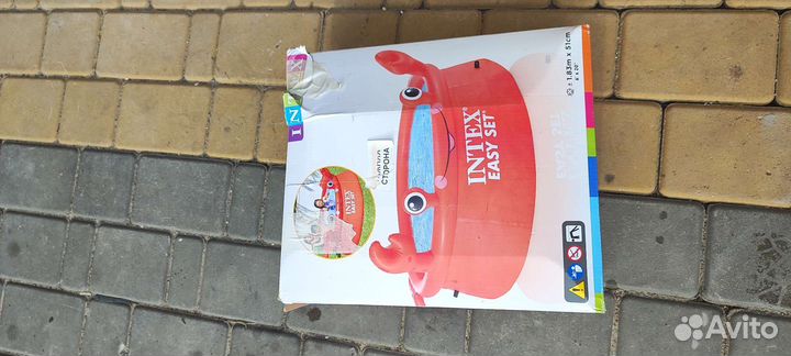 Детский надувной бассейн краб (Интекс)